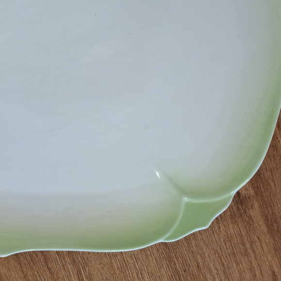 Caldo-Freddo Dreamer Green 16" Oval Serving Platter. - Picture 3 of 6